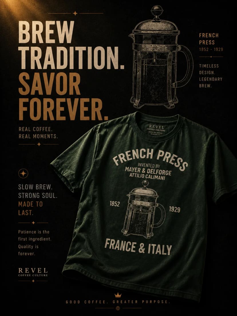Tee French Press REVEL ORIGIN